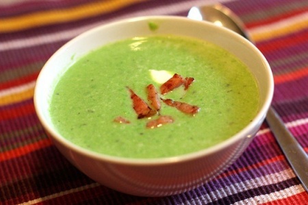 Рецепт супа с горошком и зеленым фенхелем