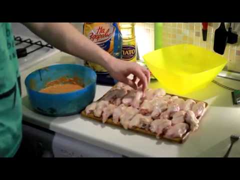 Что и Как приготовить Куриные крылья в кляре Видео Рецепт на обед в домашних условиях быстро вкусно