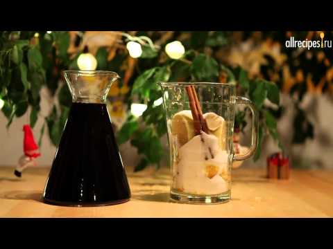 Mulled wine. Mulled wine recipe video.   .