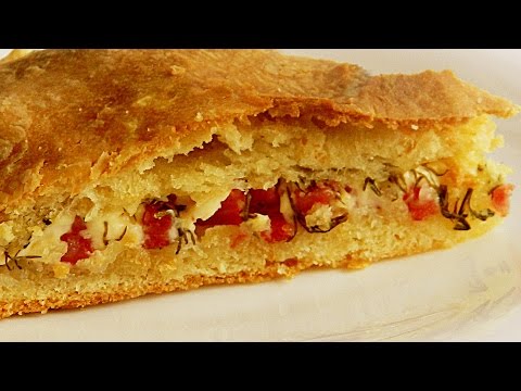 Пирог с Колбасой и Плавленым Сыром видео рецепт