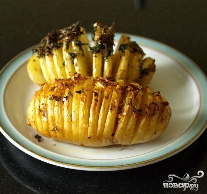 Рецепт - картофель в форме ежика