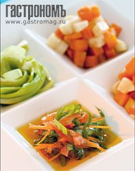 Рецепт - овощи, тушенные с томатами и апельсиновой цедрой