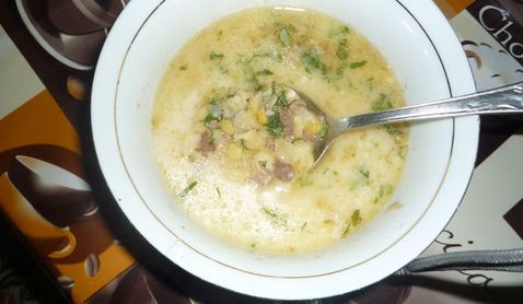 Суп гороховый с сыром 2