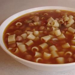 Рецепт - суп фасолевый с макаронами