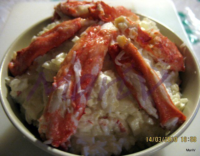 Рецепт - салат из крабов или омаров (лобстеров)