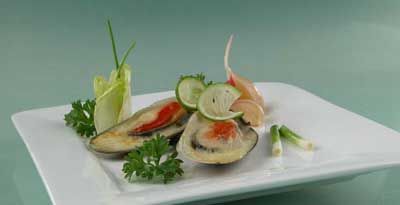 Рецепт - Горячие закуски с морепродуктами : Мидии, запеченные с пряностями (3)