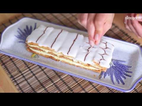 Французский торт Наполеон - Мильфей (Mille Feuille): видео-рецепт