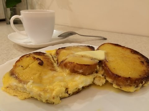 Очень вкусный завтрак - омлет ( бабушкин рецепт)