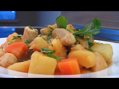 Рагу из курицы и овощей видео рецепт