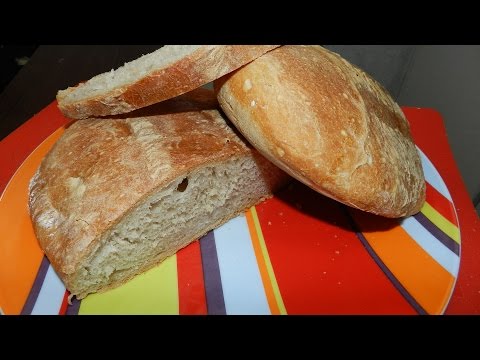 Хлеб без замеса теста! Чиабатта - итальянский хлеб. Рецепт Чиабатты